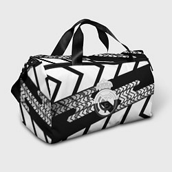 Сумки спортивные Реал Мадрид краски полосы, цвет: 3D-принт