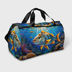 Сумки спортивные Подводная симфония, цвет: 3D-принт