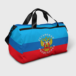 Сумки спортивные Луганская республика, цвет: 3D-принт