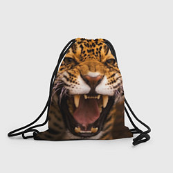 Рюкзак-мешок Ярость леопарда, цвет: 3D-принт