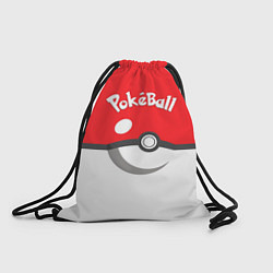 Рюкзак-мешок Покеболл - Покемоны, цвет: 3D-принт