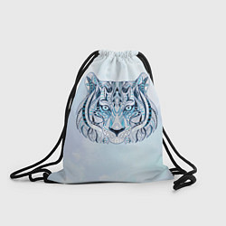 Рюкзак-мешок Расписная голова тигра, цвет: 3D-принт