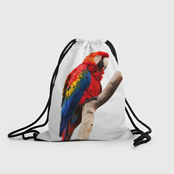 Рюкзак-мешок Яркий попугай, цвет: 3D-принт