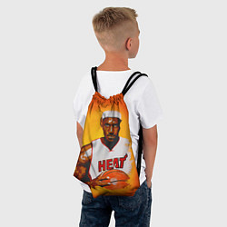 Рюкзак-мешок LeBron James: Heat, цвет: 3D-принт — фото 2