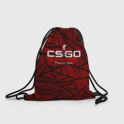 Рюкзак-мешок Cs:go - Crimson Web Style Factory New Кровавая пау, цвет: 3D-принт