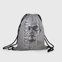 Рюкзак-мешок Fuck Society, цвет: 3D-принт