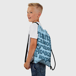 Рюкзак-мешок Папа лучшей дочки, цвет: 3D-принт — фото 2