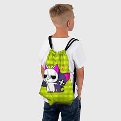 Рюкзак-мешок Аниме котики, цвет: 3D-принт — фото 2
