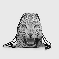 Рюкзак-мешок Белый леопард, цвет: 3D-принт
