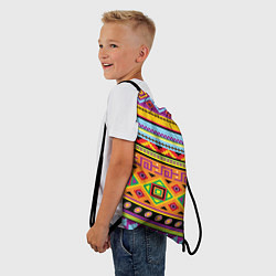 Рюкзак-мешок Этнический орнамент, цвет: 3D-принт — фото 2