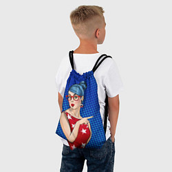 Рюкзак-мешок Pop Art Girl, цвет: 3D-принт — фото 2