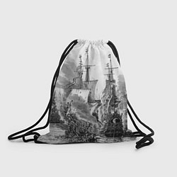 Рюкзак-мешок Морской бой, цвет: 3D-принт