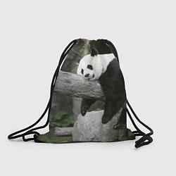 Рюкзак-мешок Большая уставшая панда, цвет: 3D-принт
