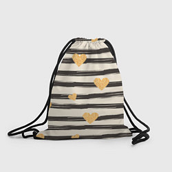 Рюкзак-мешок Сердца, цвет: 3D-принт