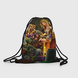 Рюкзак-мешок Аргонианская дева, цвет: 3D-принт
