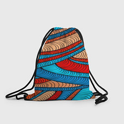 Рюкзак-мешок Яркие полосы, цвет: 3D-принт