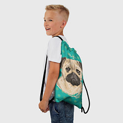 Рюкзак-мешок Pug Mops, цвет: 3D-принт — фото 2