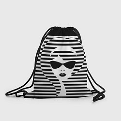 Рюкзак-мешок Pop art girl, цвет: 3D-принт