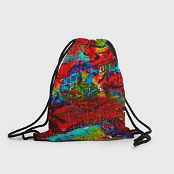 Рюкзак-мешок Разводы абстракции, цвет: 3D-принт