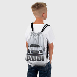 Рюкзак-мешок Audi серебро, цвет: 3D-принт — фото 2
