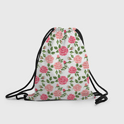 Рюкзак-мешок Розы Паттерн, цвет: 3D-принт