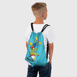 Рюкзак-мешок Семейка Симпсонов 2, цвет: 3D-принт — фото 2