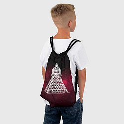 Рюкзак-мешок Масонский символ, цвет: 3D-принт — фото 2