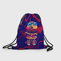 Рюкзак-мешок Уличный бургер, цвет: 3D-принт