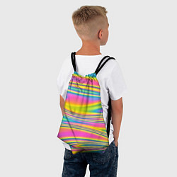 Рюкзак-мешок Абстрактные разводы цвета, цвет: 3D-принт — фото 2
