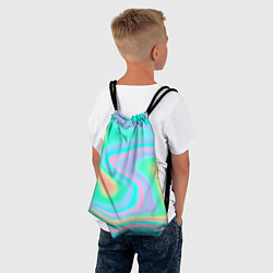 Рюкзак-мешок Светлые узоры, цвет: 3D-принт — фото 2
