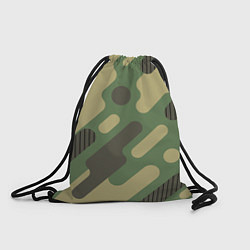 Рюкзак-мешок Камуфляж: паттерн/хаки, цвет: 3D-принт