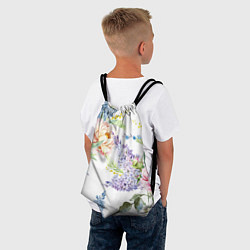 Рюкзак-мешок Сирень и Пионы, цвет: 3D-принт — фото 2