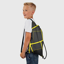 Рюкзак-мешок Желтая сетка, цвет: 3D-принт — фото 2