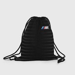 Рюкзак-мешок BMW M BLACK & GREY, цвет: 3D-принт