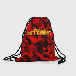 Рюкзак-мешок PUBG: Red Mozaic, цвет: 3D-принт