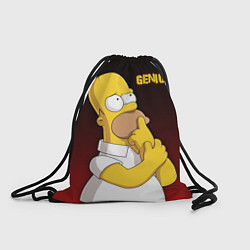 Рюкзак-мешок Homer Genius, цвет: 3D-принт