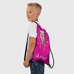 Рюкзак-мешок Lil Peep: Pink Light, цвет: 3D-принт — фото 2