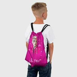 Рюкзак-мешок Lil Peep: Pink Light, цвет: 3D-принт — фото 2