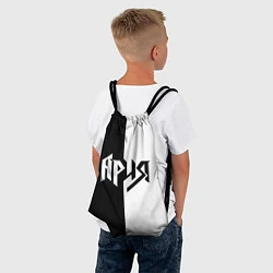 Рюкзак-мешок Ария Ч/Б, цвет: 3D-принт — фото 2