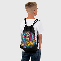 Рюкзак-мешок Lil Pump: Street Art, цвет: 3D-принт — фото 2