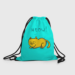 Рюкзак-мешок Meow-meow, цвет: 3D-принт