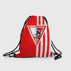 Рюкзак-мешок Красно-белый воин, цвет: 3D-принт