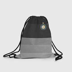 Рюкзак-мешок ФК Интер: Серый стиль, цвет: 3D-принт
