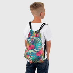 Рюкзак-мешок Тропический мотив, цвет: 3D-принт — фото 2