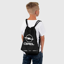 Рюкзак-мешок Opel: Black Abstract, цвет: 3D-принт — фото 2