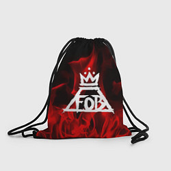 Рюкзак-мешок Fall Out Boy: Red Flame, цвет: 3D-принт
