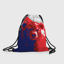 Рюкзак-мешок Российский медведь, цвет: 3D-принт