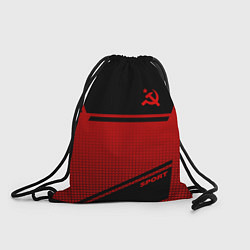 Рюкзак-мешок USSR: Black Sport, цвет: 3D-принт