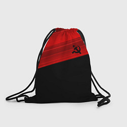 Рюкзак-мешок USSR: Black Patriot, цвет: 3D-принт