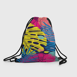 Рюкзак-мешок Тропическая мода, цвет: 3D-принт